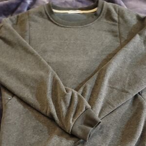 Gray Long Sleeve Relaxed Sweatshirt